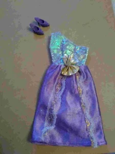 Purple/Silver/Gold Barbie Doll Dress & Shoes NEW out of package - Picture 1 of 1