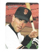 WILL CLARK 1990 MOTHER'S COOKIES #1 SAN FRANCISCO GIANTS