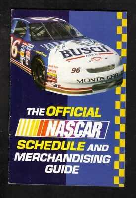 Folleto Winston Cup Busch Series 1996 calendario Busch Foto 1 de 2