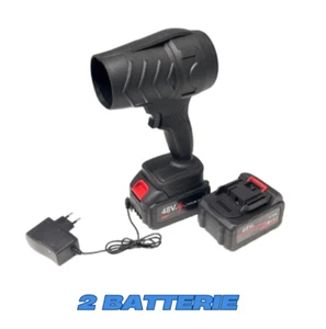 SOFFIATORE SUPER POTENTE TURBO CON 2 BATTERIE LION 48V ASCIUGATRICE CON VALIGIA - Picture 1 of 9