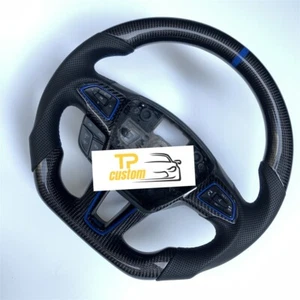 Carbon Fiber Steering Wheel For Ford Focus MK3 RS SE EcoSport Escape 2015-2019 - Picture 1 of 6