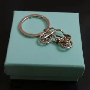 Auténtico Tiffany & Co. Llavero Bicicleta De Colección Plata Esterlina #4244 - Imagen 1 de 10
