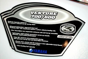 NOS YAMAHA DEALER SALES AID SNOWMOBILE WINDSHIELD 2000 VENTURE 600/700 - Picture 1 of 1