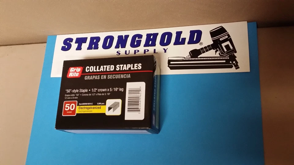 HT550  SLAP STAPLES GR5010516C 35505 5000 1/2" X 5/16" REPLACES 5010C DUOFAST  Foto 1 de 1