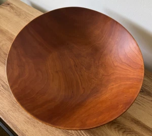 Beautiful - Wisconsin 2008 David Lory Large Signed Cherry Bowl Exquisite Art! - Picture 1 of 10
