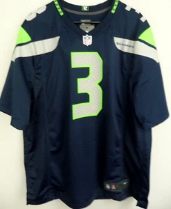 Men's Nike Seattle Seahawks Football Russell Wilson #3 Home Game Jersey XL NWT - Picture 1 of 5