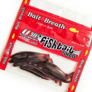 #135 BAIT BREATH Fishtail shad 2.8" Soft Minnow Scented Salty Aroma Jig Lure - Picture 1 of 2