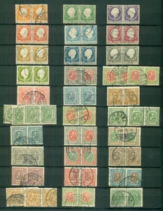 ICELAND, Pairs & Blocks, mostly 1900-1930's, used, Scott for singles $1,812 - Picture 1 of 5