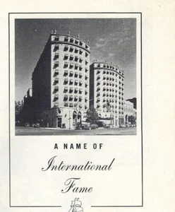 Mayflower Hotel Washington DC Conrad Hilton Vtg 1951 Print Ad 4.5 x 11 - Picture 1 of 2