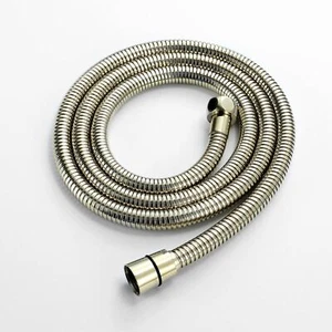 Flexi Shower Hose Pipe Standard Large Bore 1.75m Gold Stainless Steel ENKI H14 - Picture 1 of 7