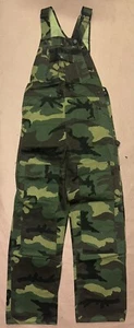 Vintage Liberty Double Knee Military Camo Overalls, Deadstock NWT, Size 30x34 - Picture 1 of 3