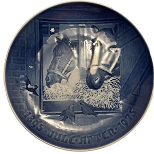 Bing & Grondahl Jule Aften Weihnachtsnacht im Stall Pferdeteller Dänemark - Bild 1 von 8