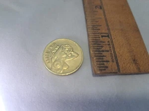 Vintage Flipper Coin Card Protector Heads Tails Adult Novelty Gag Naked Lady - Picture 1 of 10