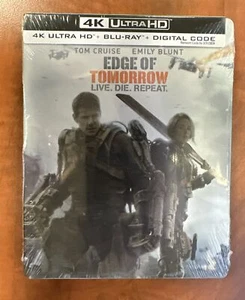EDGE OF TOMORROW LIVE DIE REPEAT (4K UHD, Blu-Ray, Digital, STEELBOOK) NEW - Imagen 1 de 2