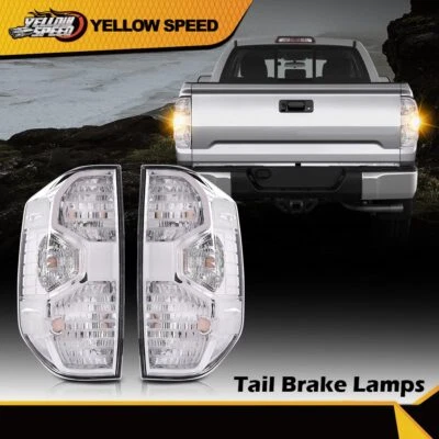 Lámparas traseras transparentes de repuesto diestro+derecho aptas para camioneta Toyota Tundra 2014-2021 Foto 1 de 4