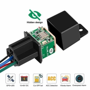 Car Vehicle Tracker Relay GPS Cut Off Fuel Real Time Google Map Speed Alarm APP - Picture 1 of 12