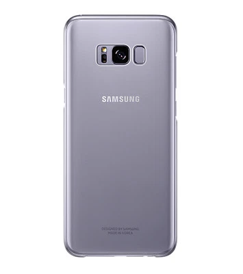 GENUINE Samsung Galaxy S8 + PLUS Clear Cover Case Violet | EF-QG955CVEGWW - Image 1 of 4