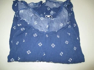 Womens blue off the shoulder 1/2 sleeve shirt Red Camel Plus size 3X - Picture 1 of 2