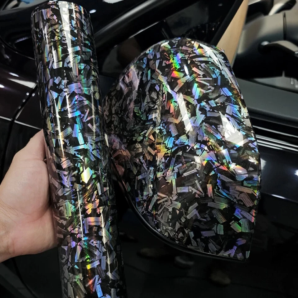 20cm*152cm Sticker Glossy Muticolor Car Body Films Carbon Fiber Vinyl Wrapping - Изображение 1 из 4