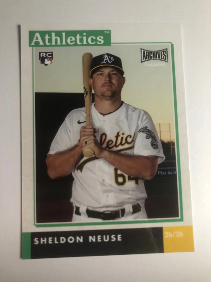 2020 Topps Archives Snapshots Exclusive Sheldon Neuse A's RC - Image 1 of 1
