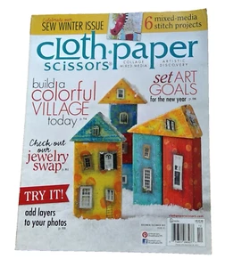 Stoffpapierschere Magazin Ausgabe 51 Nov/Dez 2013 bunte Dorf Kunst Ziele - Bild 1 von 8