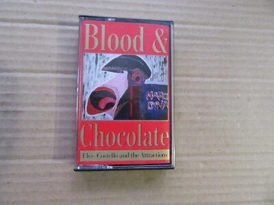 ELVIS COSTELLO Blood & Chocolate. Cassette Album. IMP (1986). EX - Image 1 of 2