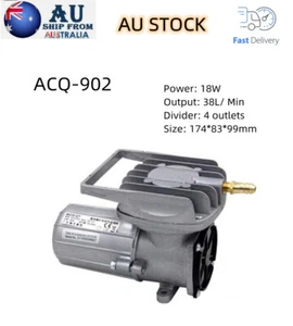 DC12V Permanent Magnetic Air Compressor Pump Low Noise Portable 38L/ M AU STOCK - Picture 1 of 9