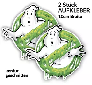 2x Ghostbusters Aufkleber Vinyl Auto Sticker FILM FANTASY decal Kontur B10cm ! - Bild 1 von 2