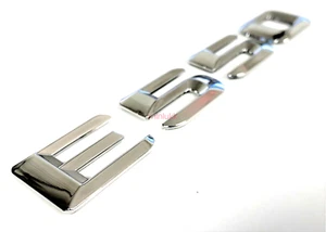 #1 CHROME E550 MERCEDES REAR TRUNK EMBLEM BADGE NAMEPLATE DECAL LETTER NUMBER - Picture 1 of 4
