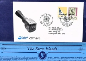 The Faroe Islands Official FDC First Day Cover CEPT 1979 plus info sheet - Picture 1 of 2