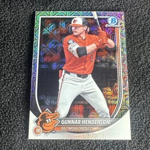 2025 Bowman Chrome Mojo Refractor #2 Gunnar Henderson Baltimore Orioles - Picture 1 of 2