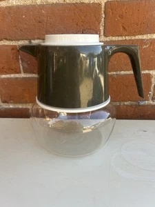 60s 70s Vintage Retro Kitsch JAJ Pyrex Glass Coffee Jug Grey MCM - Picture 1 of 4