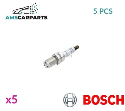 ENGINE SPARK PLUG SET PLUGS 0 242 235 748 BOSCH 5PCS NEW OE REPLACEMENT - Image 1 of 4