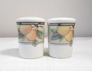 Mikasa Garden Harvest 2 3/4” Salt & Pepper Shaker Set Stoneware - Picture 1 of 5