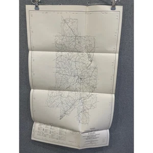 Vintage 1980 General Highway Karte Crenshaw County Alabama 28" x 18" Luverne Brantley - Bild 1 von 4