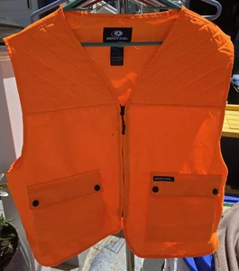 Mossy Oak Men's Size L/XL Zip Front Hunting Vest Hiking Outdoor Blaze Orange - Picture 1 of 3