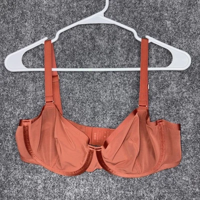 CUUP The Balconette Bra Size 36D  Clay  unlined sheer adjustable - Image 1 of 4