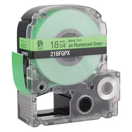Epson 218Fgpx Label Cartridge, Black On Fluorescent Green, Labels/Roll: - Image 1 of 1