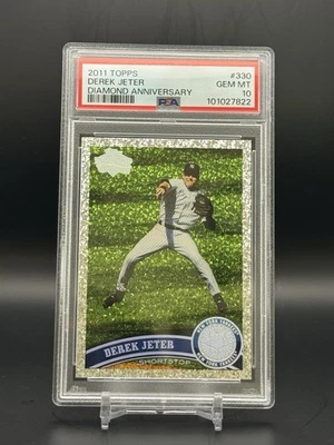 2011 Topps  Diamond Anniversary - Derek Jeter #330 PSA 10 🔥 GEM MINT - Image 1 of 2