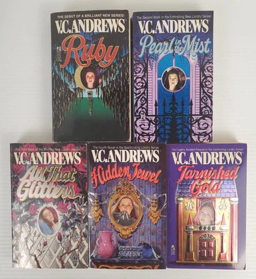VC Andrews Complete Landry Family Series KEYHOLE First Printing Ruby Pearl Foto 1 de 4