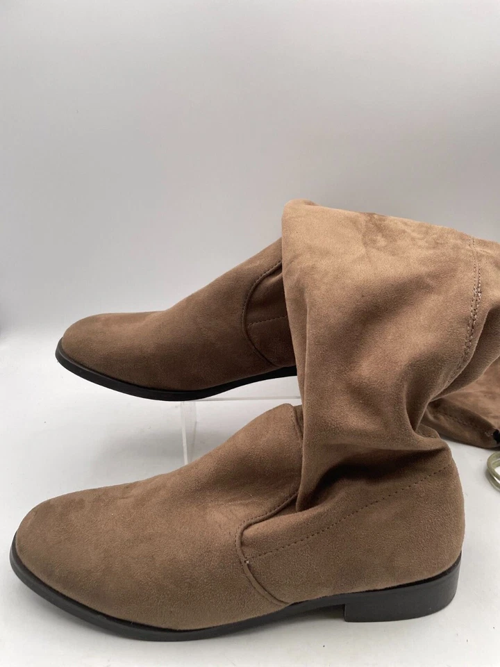 Wanted Knee High Riding Boot Women's Sz 7.5 Brown Suede Leather Round Toe - Image 1 of 4