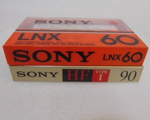 Cintas de casete Sony LNX 60 Hi-Fi C-90HF grabación de audio de minutos sesgo normal de colección - Imagen 1 de 8