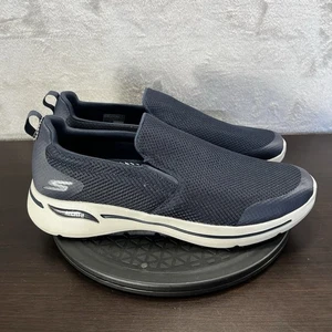Skechers Mens Size 12.5 Gowalk Arch Fit Slip-ins-Athletic Blue Casual Shoes - Foto 1 di 10