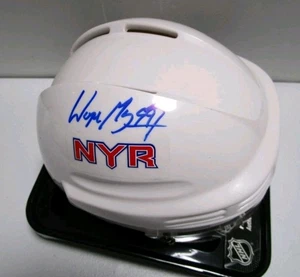 Wayne Gretzky Signed New York Rangers Mini Hockey Helmet w PAAS COA - Picture 1 of 2