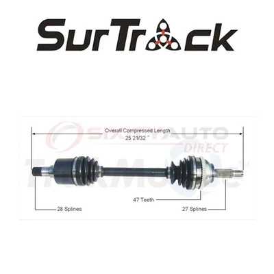 SurTrack CV Axle Shaft for 2002-2005 Hyundai XG350 3.5L V6 - Constant jk Foto 1 de 4