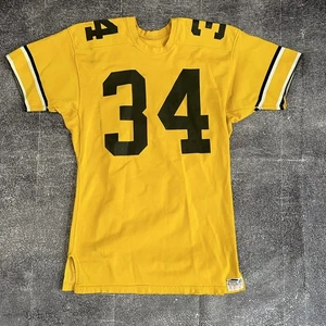Men's Vintage 50's Powers Iowa Hawkeyes Game Worn Used Football Jersey Sz 40 60s - Picture 1 of 6