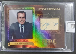 Richard Nixon 2024 Eternal #/D 34/99 Cut Handwritten Letter/Document Relic Card - Bild 1 von 5