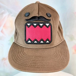 Vintage Y2K Domo Kun Embroidered Mustache Adjustable Snapback Baseball Cap Hat - Picture 1 of 7
