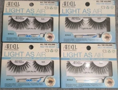 4 pestañas sin peso ARDELL ligeras como el aire #523 largas negras   Foto 1 de 2