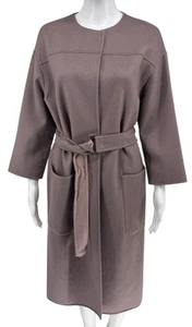 Agnona Cashmere Belted Coat - Size 10 - Picture 1 of 15